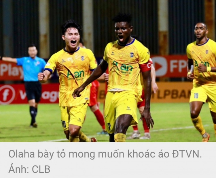 世界赛程-越媒：尼日利亚外援奥拉哈申请入籍越南，希望代表越南国家队出战